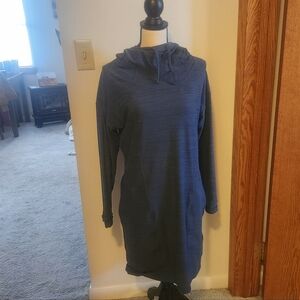 Toad&Co Women's Navy Blue Hooded Dress